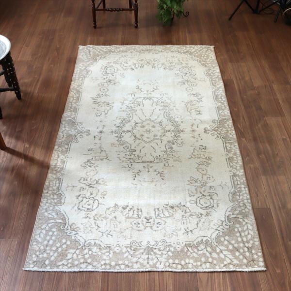 オールドラグ ヴィンテージウォッシュ 210x120cm ウスパルタ トルコ手織り絨毯