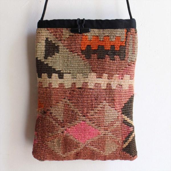 サイズ： オールドキリムのポシェットLサイズ/Turkish Old Kilim Pochette・...