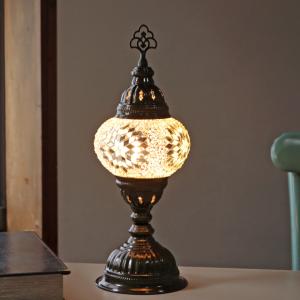 トルコのモザイク テーブルランプ Amazon.co.jp: 電池式モザイクテーブルランプ LEDライト内蔵