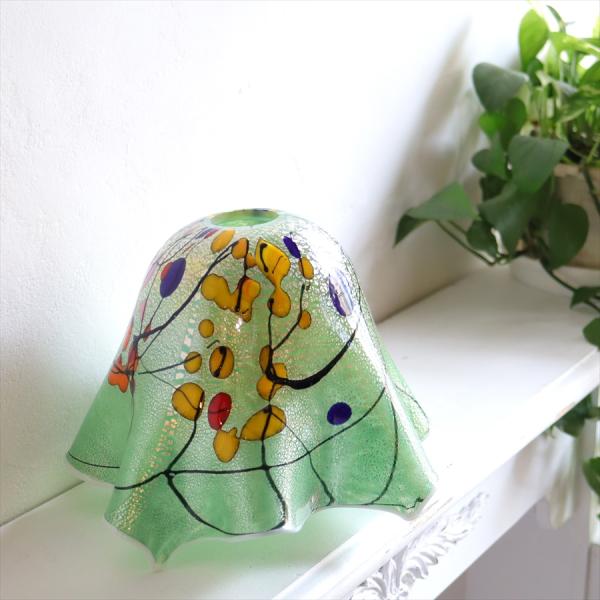 ベネチアン ガラスシェード Venetian Glass Shade fazzoletto Verd...