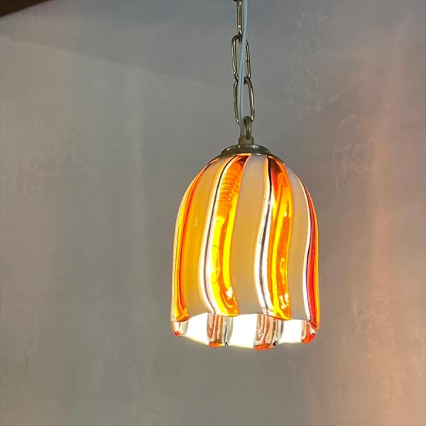 ベネチアン ガラスシェード Venetian Glass Shade φ11cm ラッティモ/アンバ...