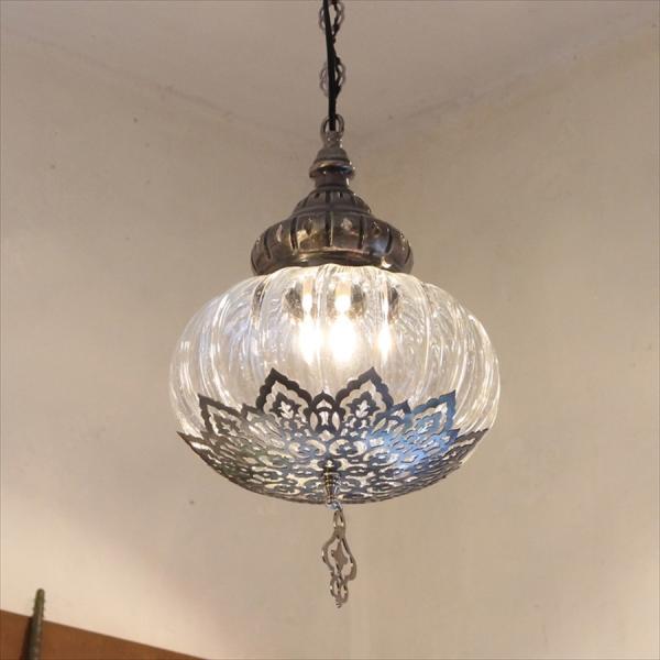 トルコランプ オットマンクラシック ガラスシェードランプペンダントライト 1灯