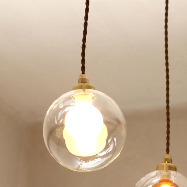 レトロ　ガラスペンダントランプ 1灯 二重のガラス球 Balon バロンフロスト G9/LED電球付...