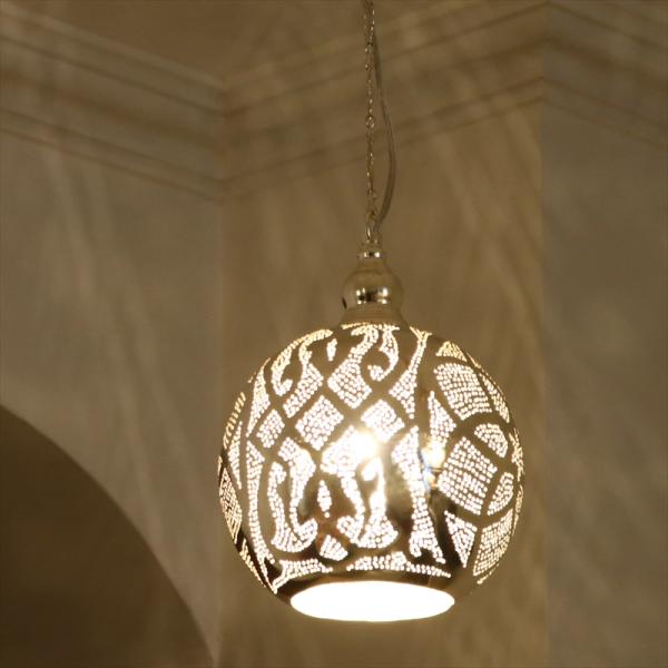 メタルシェード・モロッコランプΦ20cm　Moroccan Metal shade Lamps　ペン...