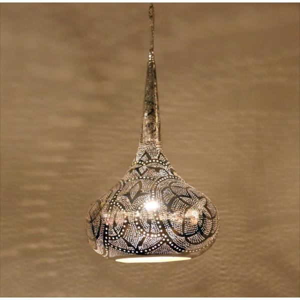 モロッコランプ メタルシェード　ペンダントランプパゴダ形/Pagoda フラワー　Moroccan ...
