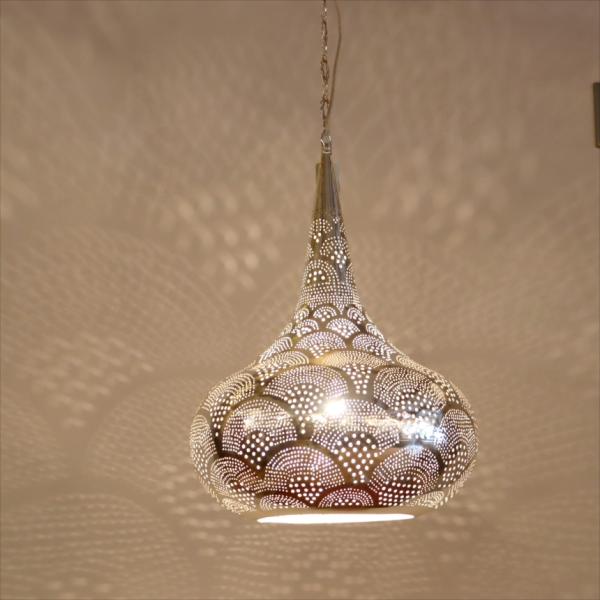 モロッコランプ メタルシェード　ペンダントランプパゴダ形/Pagoda レインボウ　Moroccan...