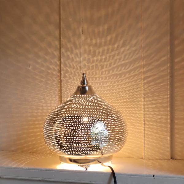 モロッコランプ テーブルランプ  Moroccan Lamps ソアン　たまねぎ形ドット　エジプト製