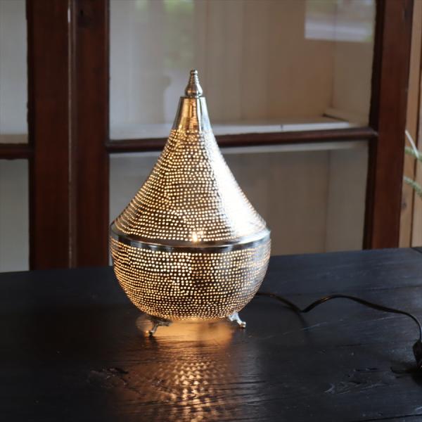 モロッコランプ テーブルランプ  Moroccan Lamps タジン形　ドット　エジプト製