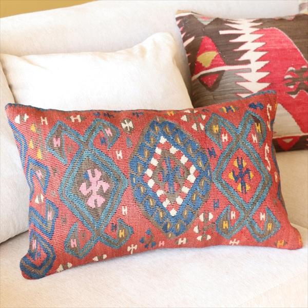 オールドキリムクッション 長方形 Turkish Old Kilim Cushion50x31cm ...