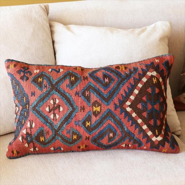 オールドキリムクッション 長方形 Turkish Old Kilim Cushion51x32cm ...