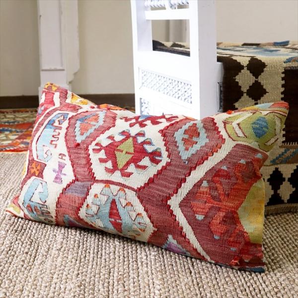 オールドキリムクッションカバー 長方形 70×40cmサイズ　中綿別売り Turkish Old K...