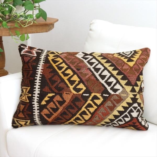 オールドキリムクッションカバー 60×40cmサイズ/Turkish Kilim Cushion カ...