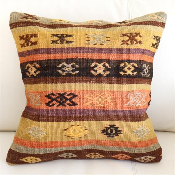 オールド キリムクッションカバー 40cmサイズ Turkish Kilim Cushion トルコ...