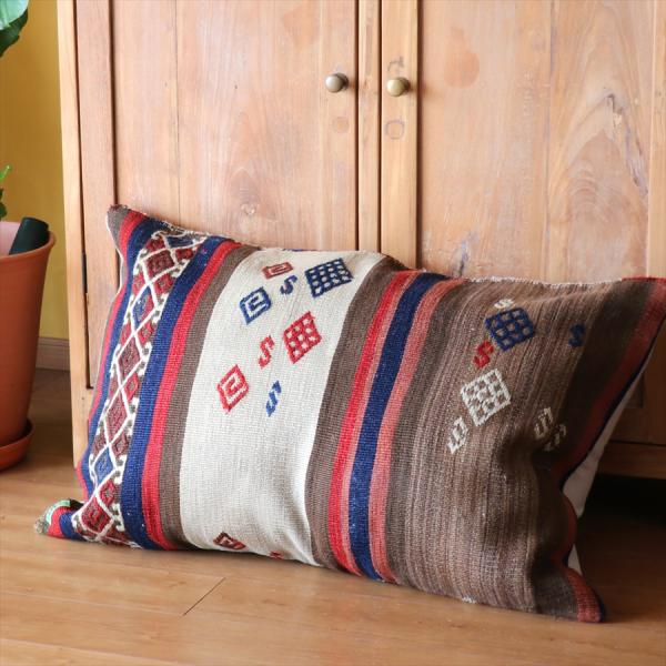 ビッグピロー　オールドキリムクッションカバー 88x58cm
