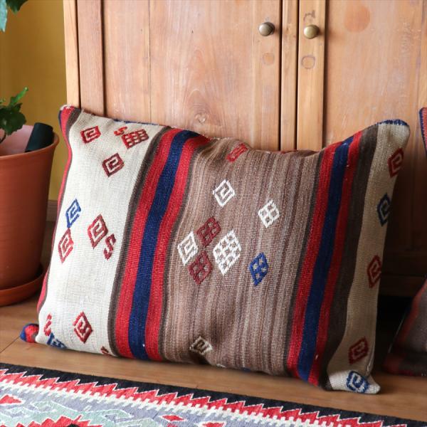 ビッグピロー　オールドキリムクッションカバー 88x58cm