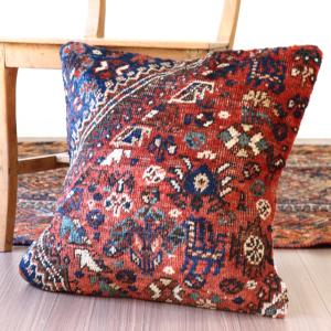 クッションカバー ヴィンテージラグクッション 50×50cmキルギスの
