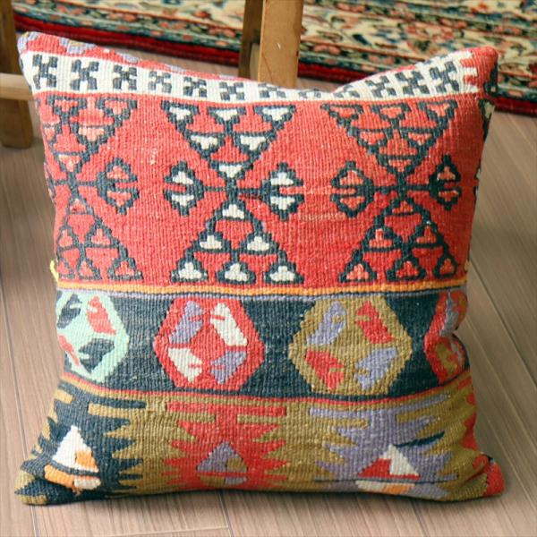 オールドキリム クッションカバー 40×40cm カイセリ チフカナットキリム  Old Kilim...