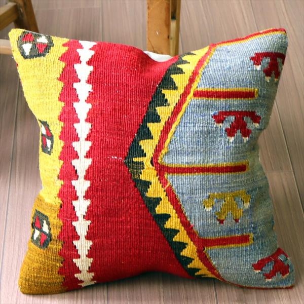 オールドキリム クッションカバー 40×39cm シワス シャルキュスラ Old Kilim Cus...