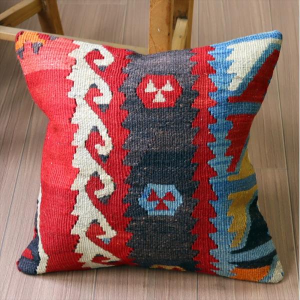 オールドキリム クッションカバー 40×40cm シワス シャルキュスラ Old Kilim Cus...