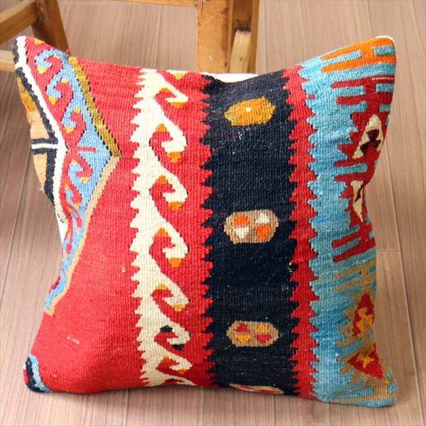 オールドキリム クッションカバー 40×40cm シワス シャルキュスラ Old Kilim Cus...