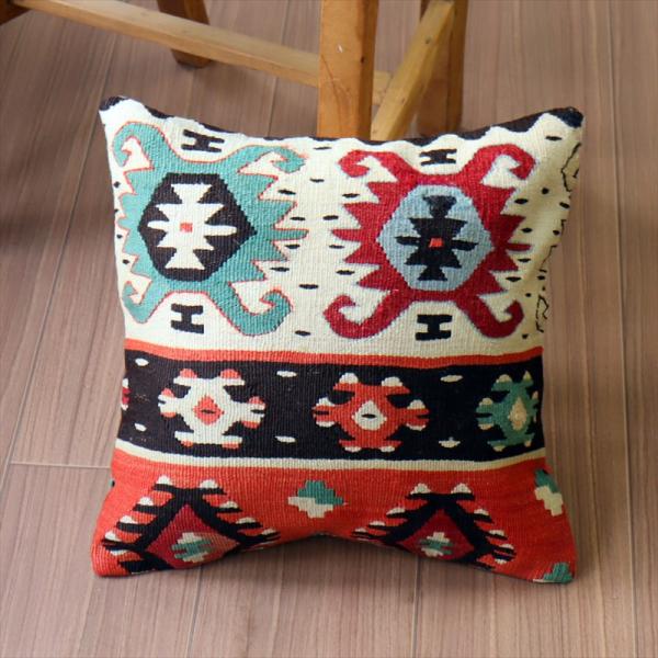 オールドキリム クッションカバー 35×35cm シャルキョイ Old Kilim Cushion