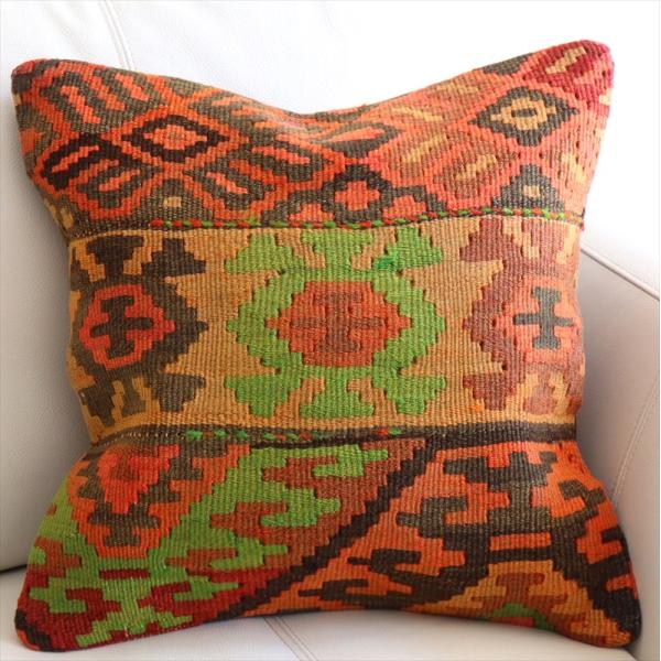 オールドキリム クッションカバー 40×40cm コンヤ Old Kilim Cushion
