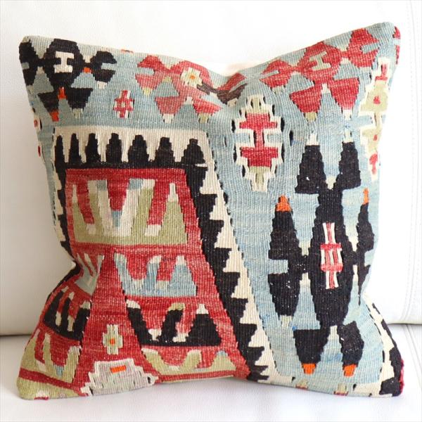 オールドキリム クッションカバー 40×40cm エシュメ  Old Kilim Cushion