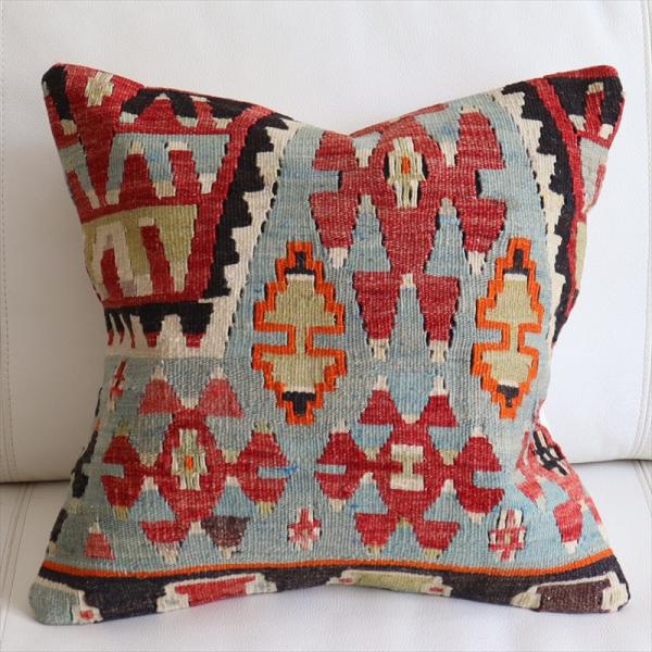 オールドキリム クッションカバー 40×40cm エシュメ  Old Kilim Cushion