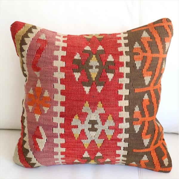 オールドキリム クッションカバー 41×41cm カイセリ チフカナット Old Kiilim Cu...
