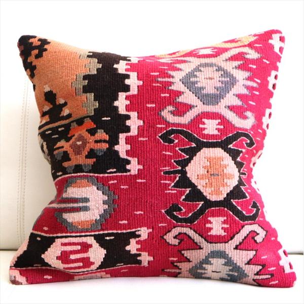 オールドキリム クッションカバー 40×40cm シャルキョイ Old Kiilim Cushion