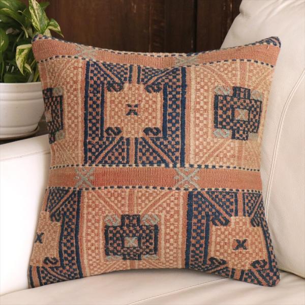 オールドキリム クッションカバー 40cm角 40×40cm ベルガマ ジジム