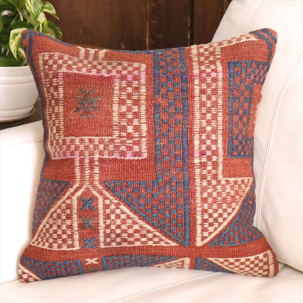 オールドキリム クッションカバー 40cm角 40×40cm ベルガマ ジジム