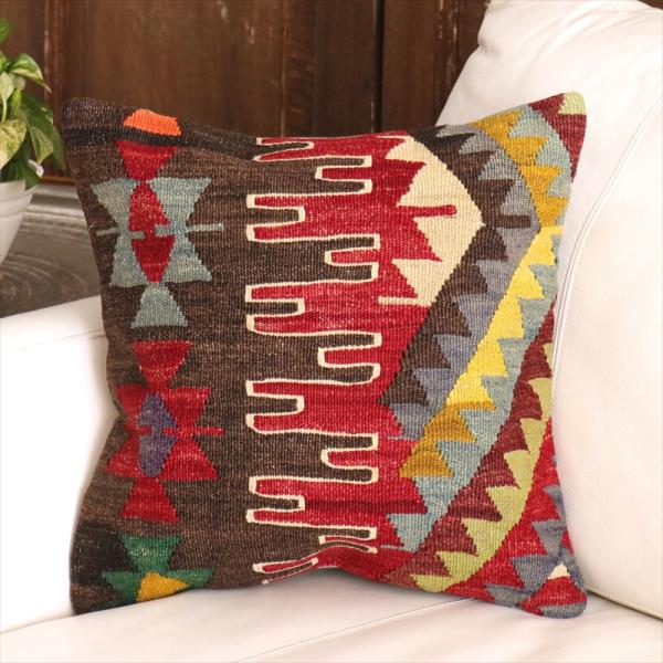 オールドキリム クッションカバー 40cm角 40×40cm フェティエ