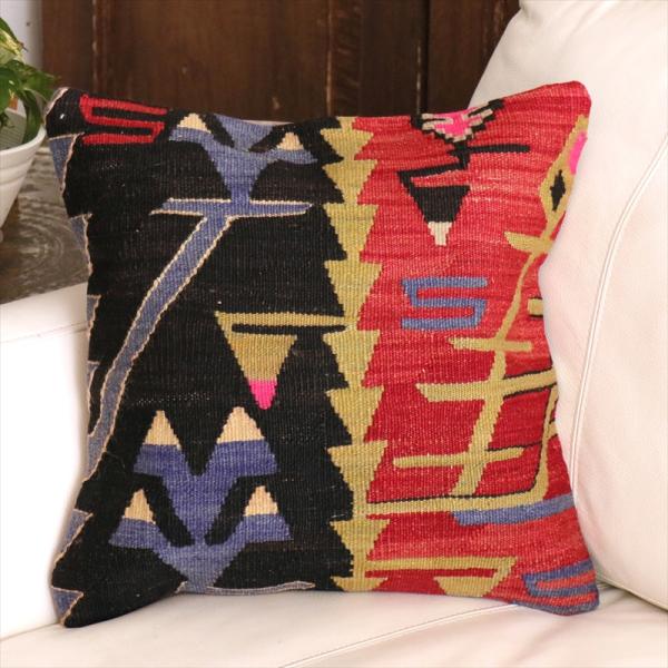 オールドキリム クッションカバー 40cm角 40×40cm アフィヨン