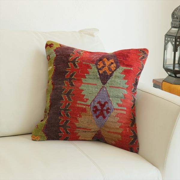 オールドキリム 40cm角クッションカバー 39×39cm エミルダ Old Kilim Cushi...
