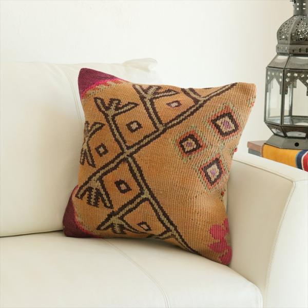 オールドキリム 40cm角クッションカバー 40×41cm カルス Old Kilim Cushio...
