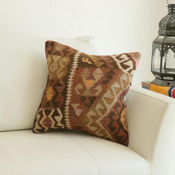 オールドキリム 40cm角クッションカバー 41×40cm カルス Old Kilim Cushio...