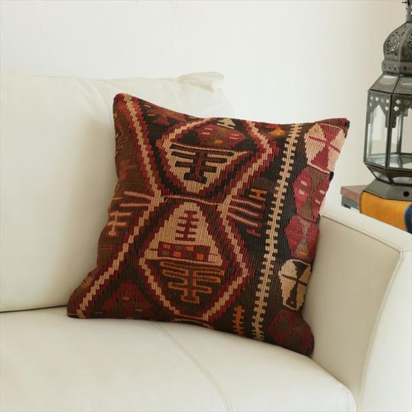 オールドキリム 40cm角クッションカバー 41×41cm カルス Old Kilim Cushio...