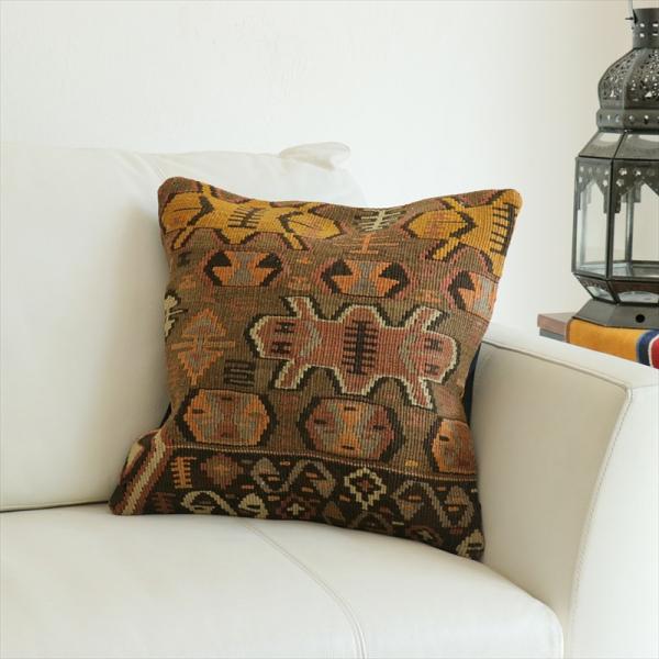 オールドキリム 40cm角クッションカバー 40×40cm カルス Old Kilim Cushio...