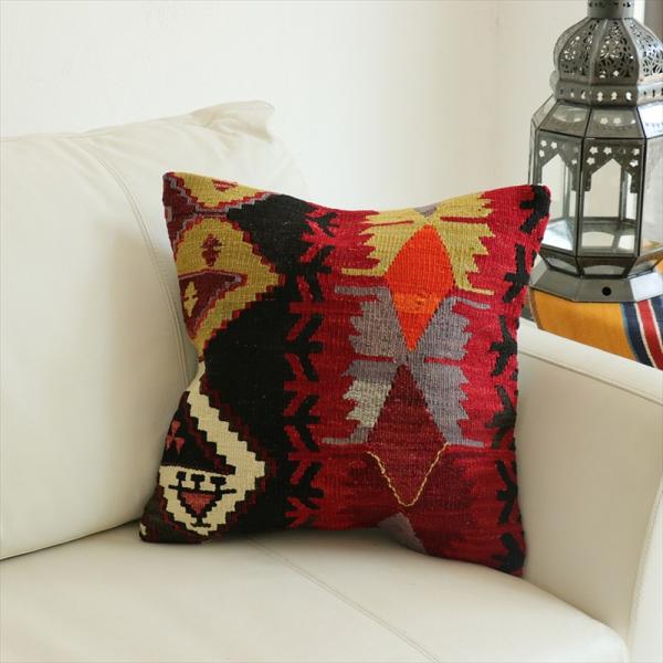 オールドキリム 40cm角クッションカバー 40×40cm エミルダ Old Kilim Cushi...