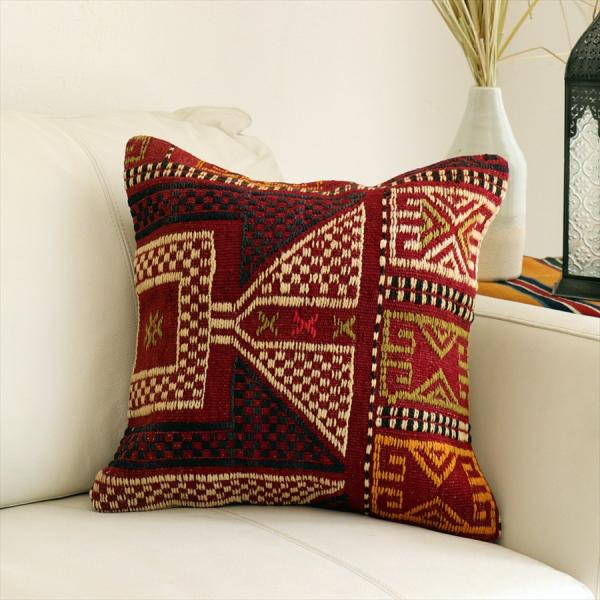 オールドキリムクッションカバー 40×40cm バルケスィル・ジジム Old Kilim Cushi...