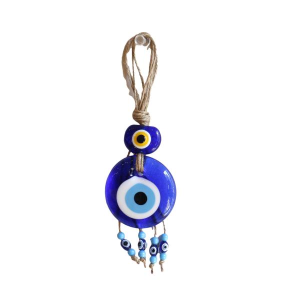 ナザルボンジュウ5.5ｃｍ 麻紐ビーズ飾り