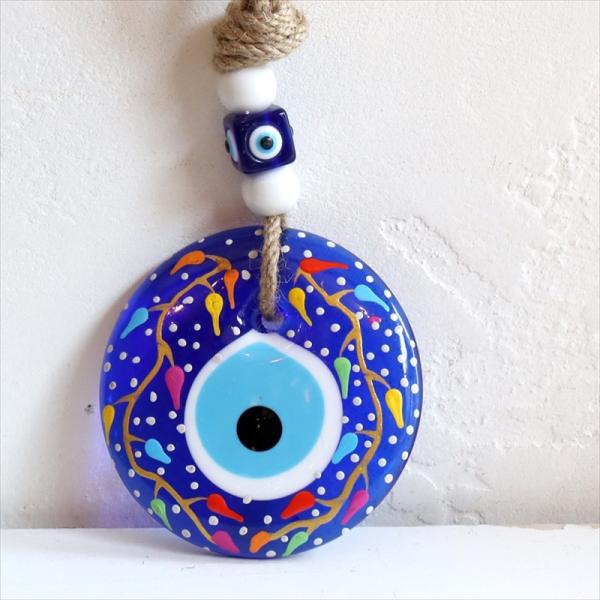 ナザルボンジュウ ハンドペイント 直径9cm　1点もの