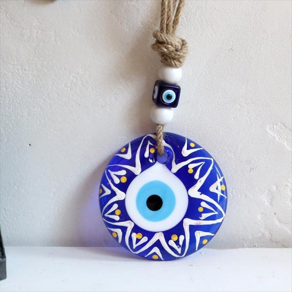 ナザルボンジュウ ハンドペイント 直径9cm　1点もの