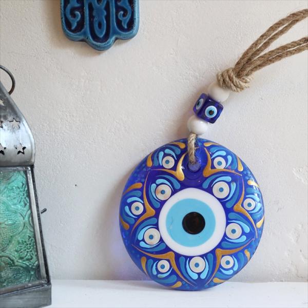 ナザルボンジュウ ハンドペイント 直径11cm　1点もの