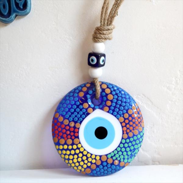 ナザルボンジュウ ハンドペイント 直径11cm　1点もの