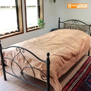 ベッドカバー ベッドスプレッド シングルサイズ パッチワーク