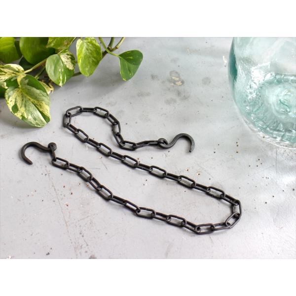 ハンギング アイアンチェーン/ディスプレイフック　Lサイズ　全長88cm