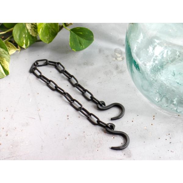 ハンギング・アイアンチェーン/ディスプレイフック　Sサイズ　全長45cm