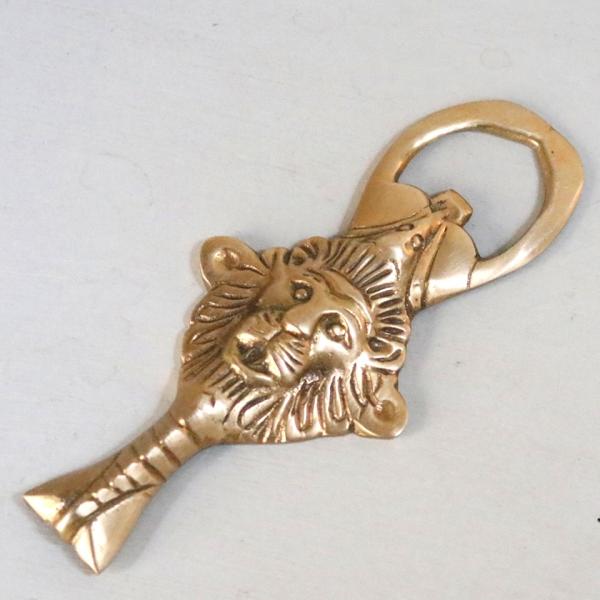 真鍮オープナー 栓抜き ライオン opener lion